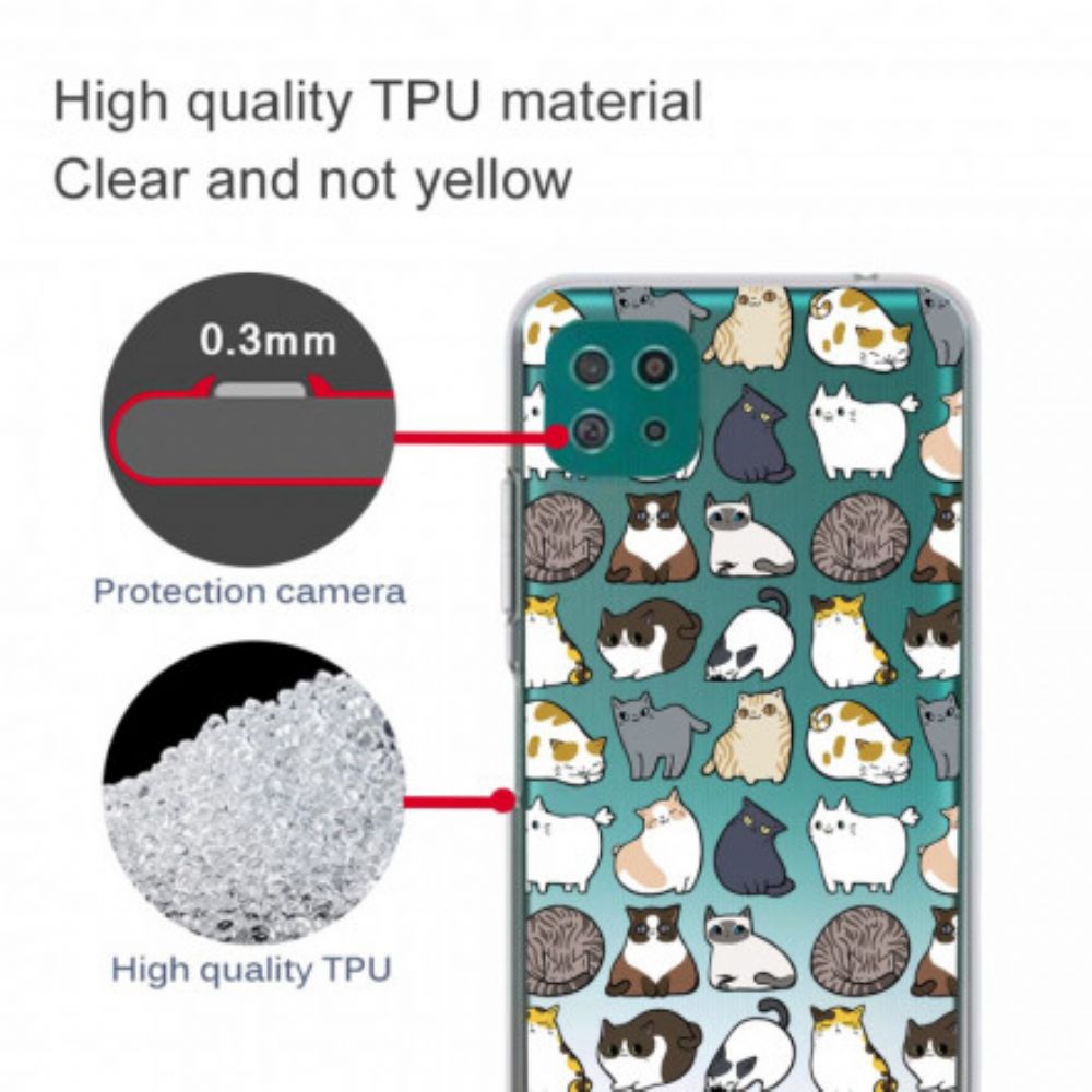 Hoesje voor Samsung Galaxy A22 5G Top Katten