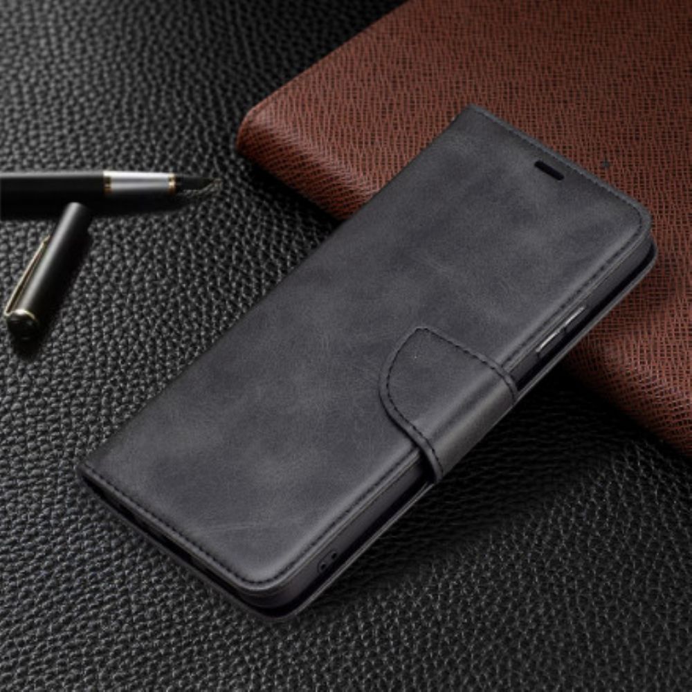 Leren Hoesje voor Samsung Galaxy A22 5G Folio-hoesje Gladde Schuine Klep