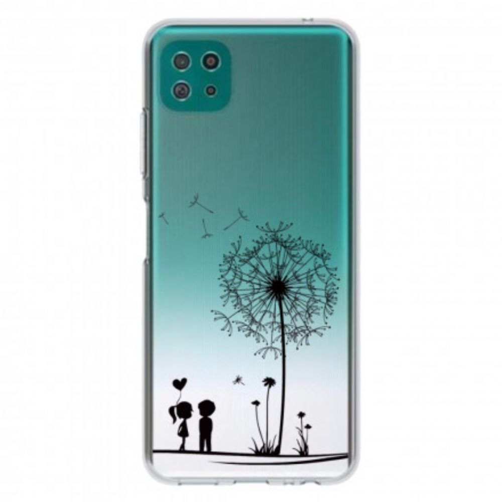 Telefoonhoesje voor Samsung Galaxy A22 5G Paardebloem Liefde