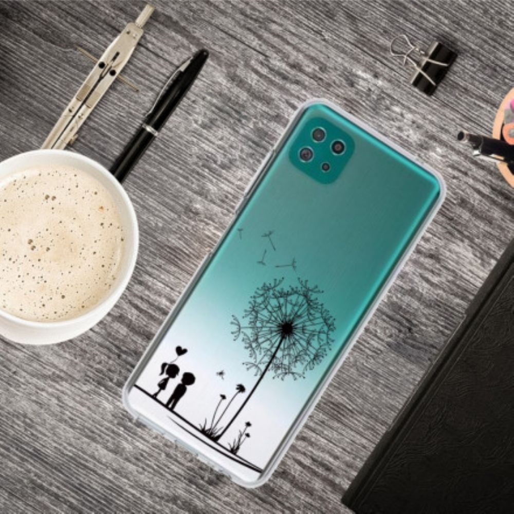 Telefoonhoesje voor Samsung Galaxy A22 5G Paardebloem Liefde