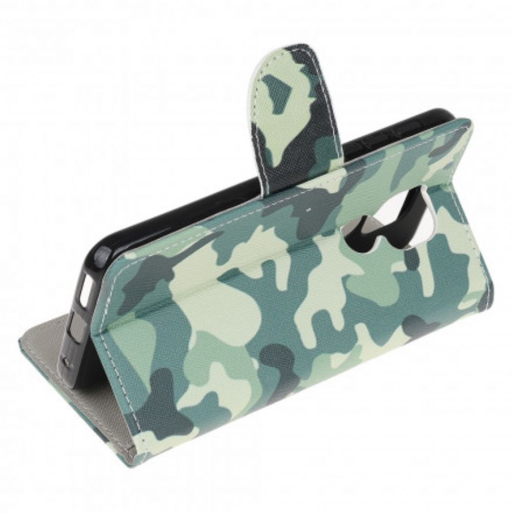 Folio-hoesje voor Moto G9 Play Militaire Camouflage