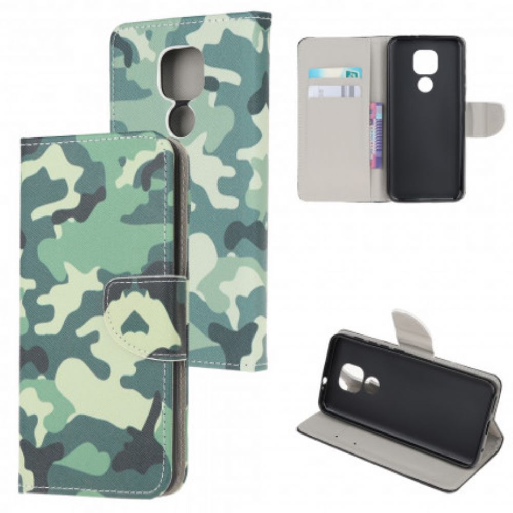 Folio-hoesje voor Moto G9 Play Militaire Camouflage