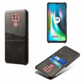 Telefoonhoesje voor Moto G9 Play Dubbele Kaarthouder Ksq