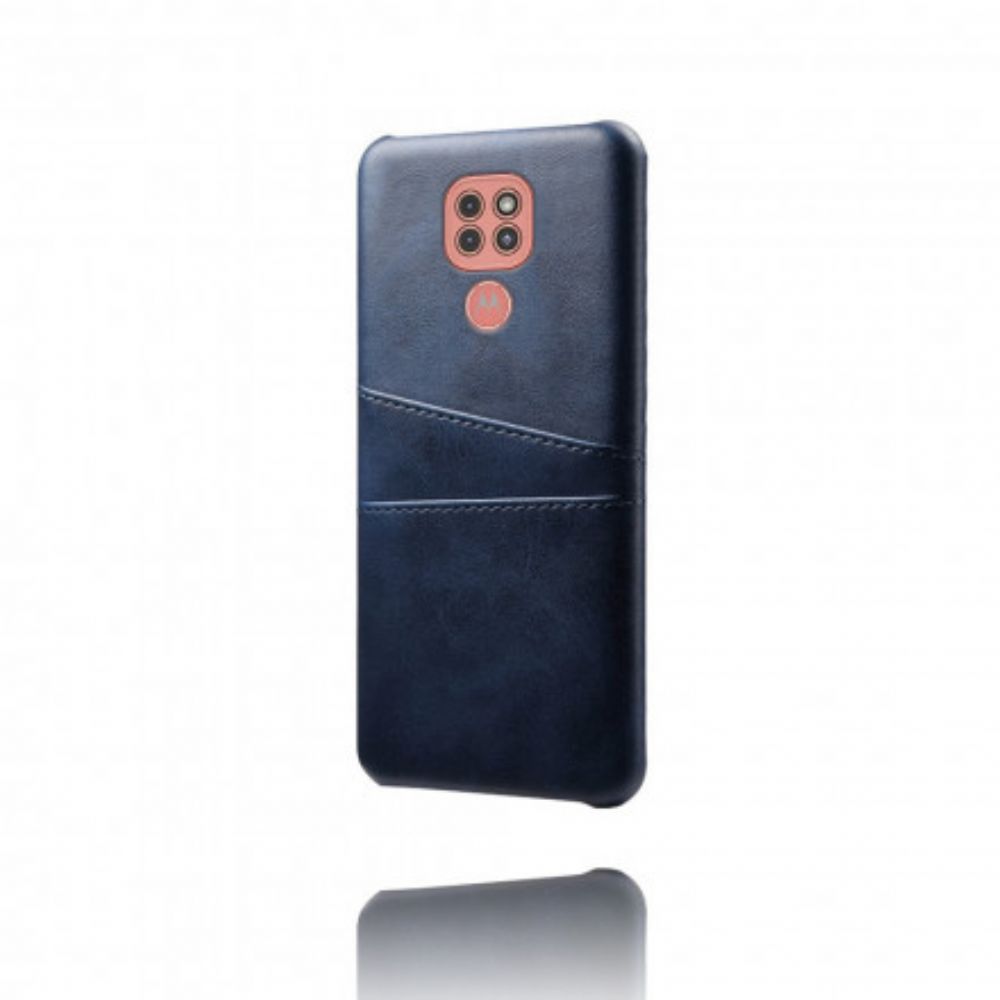 Telefoonhoesje voor Moto G9 Play Dubbele Kaarthouder Ksq