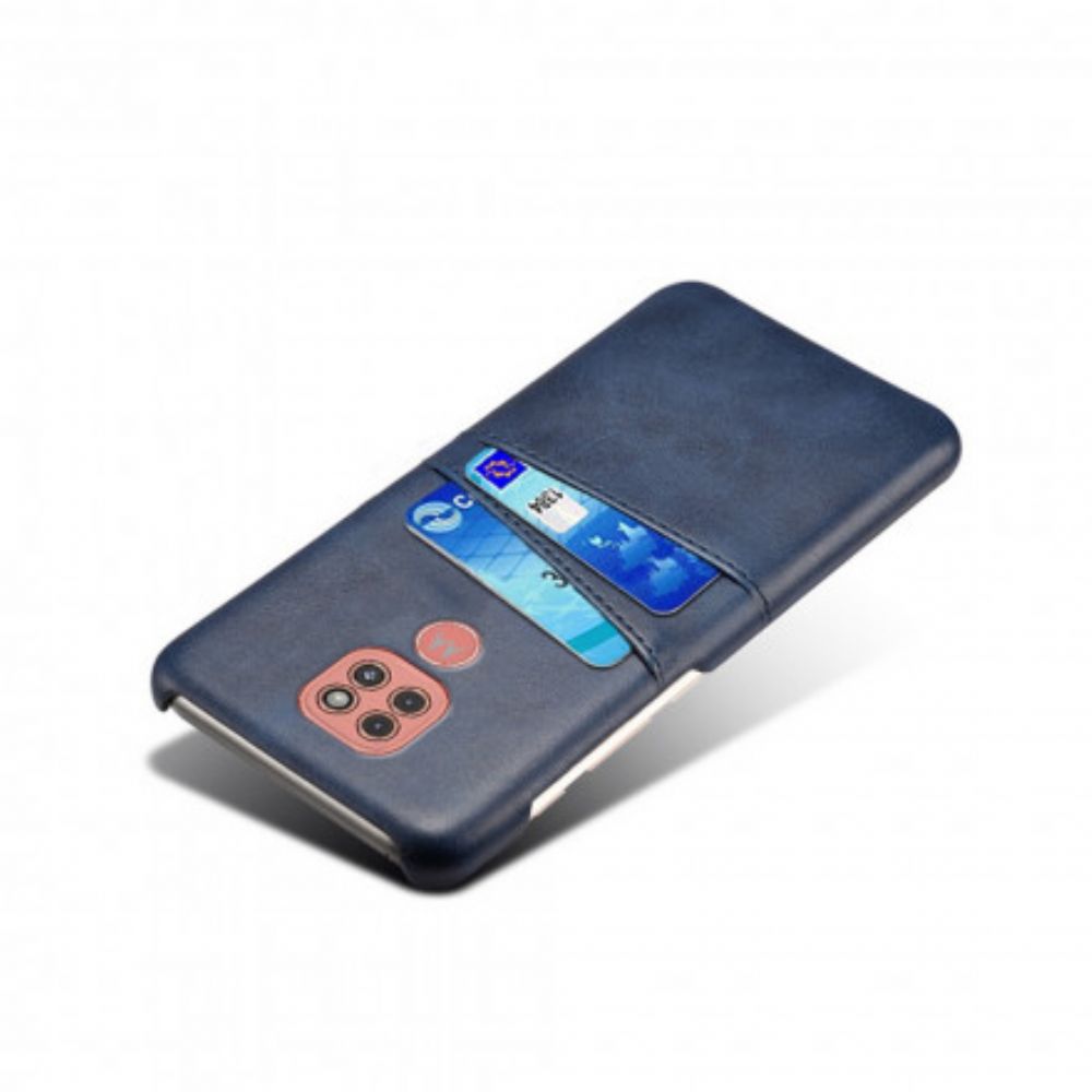 Telefoonhoesje voor Moto G9 Play Dubbele Kaarthouder Ksq