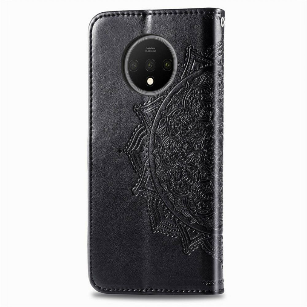 Flip Case voor OnePlus 7T Mandala Van Middelbare Leeftijd