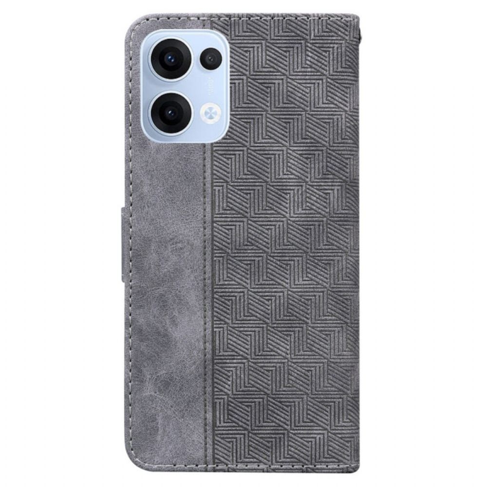 Bescherming Hoesje Oppo Reno 13 5g Geweven Patroon