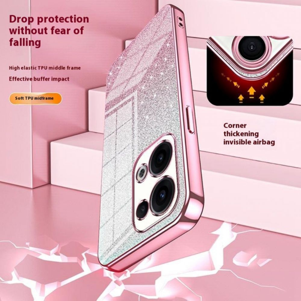Cover Hoesje Oppo Reno 13 5g Telefoonhoesje Gradiëntglitter