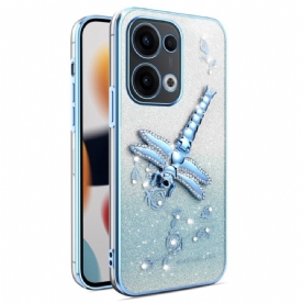 Cover Hoesje Oppo Reno 13 5g Telefoonhoesje Libellenbevestiging