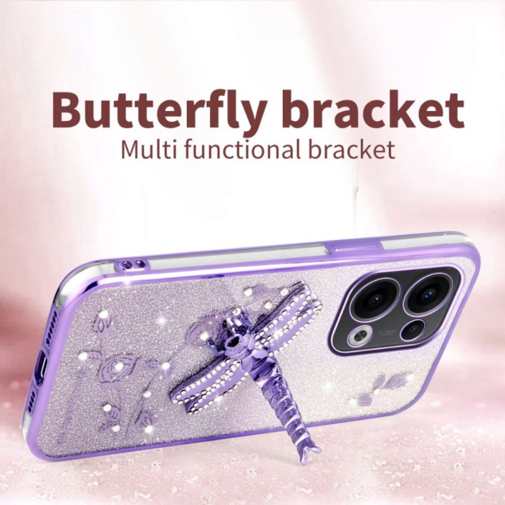 Cover Hoesje Oppo Reno 13 5g Telefoonhoesje Libellenbevestiging