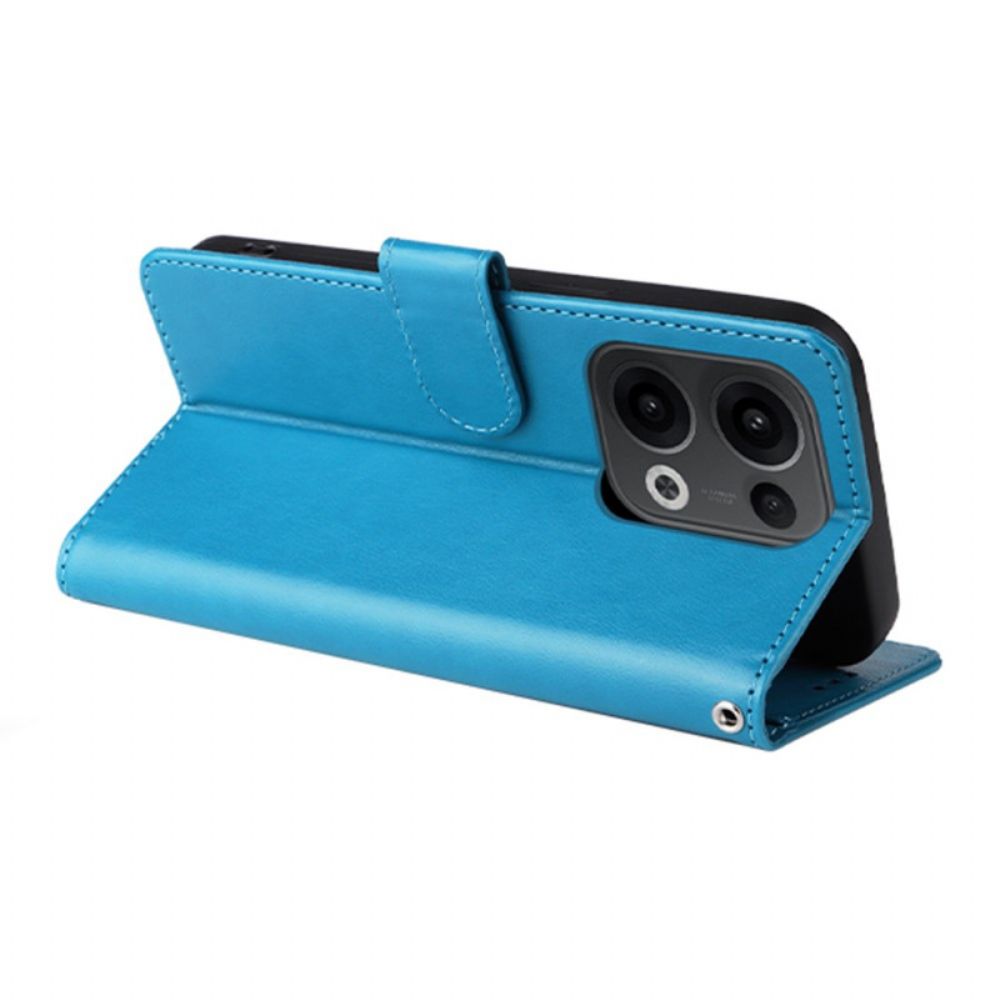 Flip Case Leren Oppo Reno 13 5g Bloemen