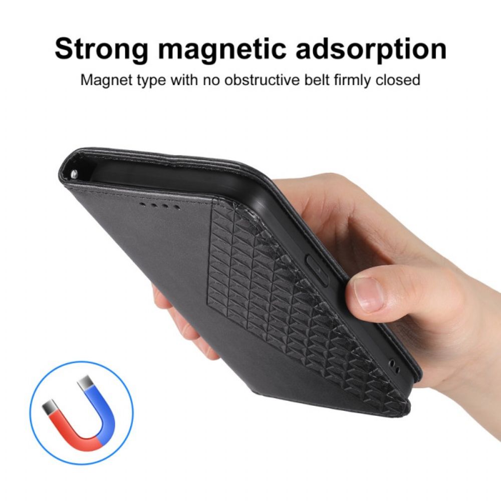 Folio-hoesje Oppo Reno 13 5g Diamantpatroon Met Bandje