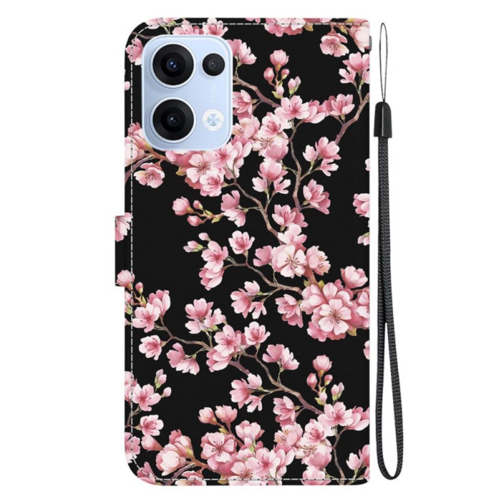 Folio-hoesje Oppo Reno 13 5g Telefoonhoesje Pruimenbloesems