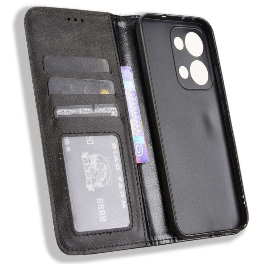 Folio-hoesje Oppo Reno 13 5g Vintage Fries Bescherming Hoesje