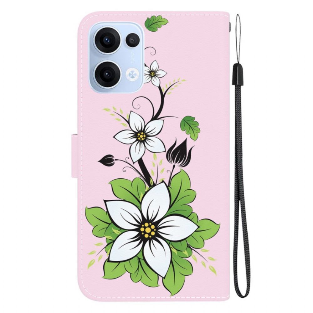 Leren Hoesje Oppo Reno 13 5g Lelie Bescherming Hoesje