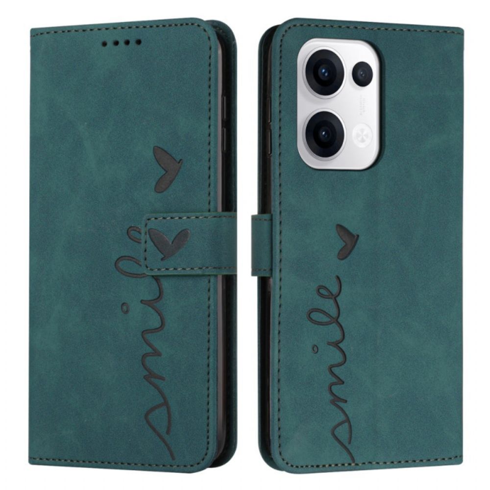 Leren Hoesje Oppo Reno 13 5g Smile
