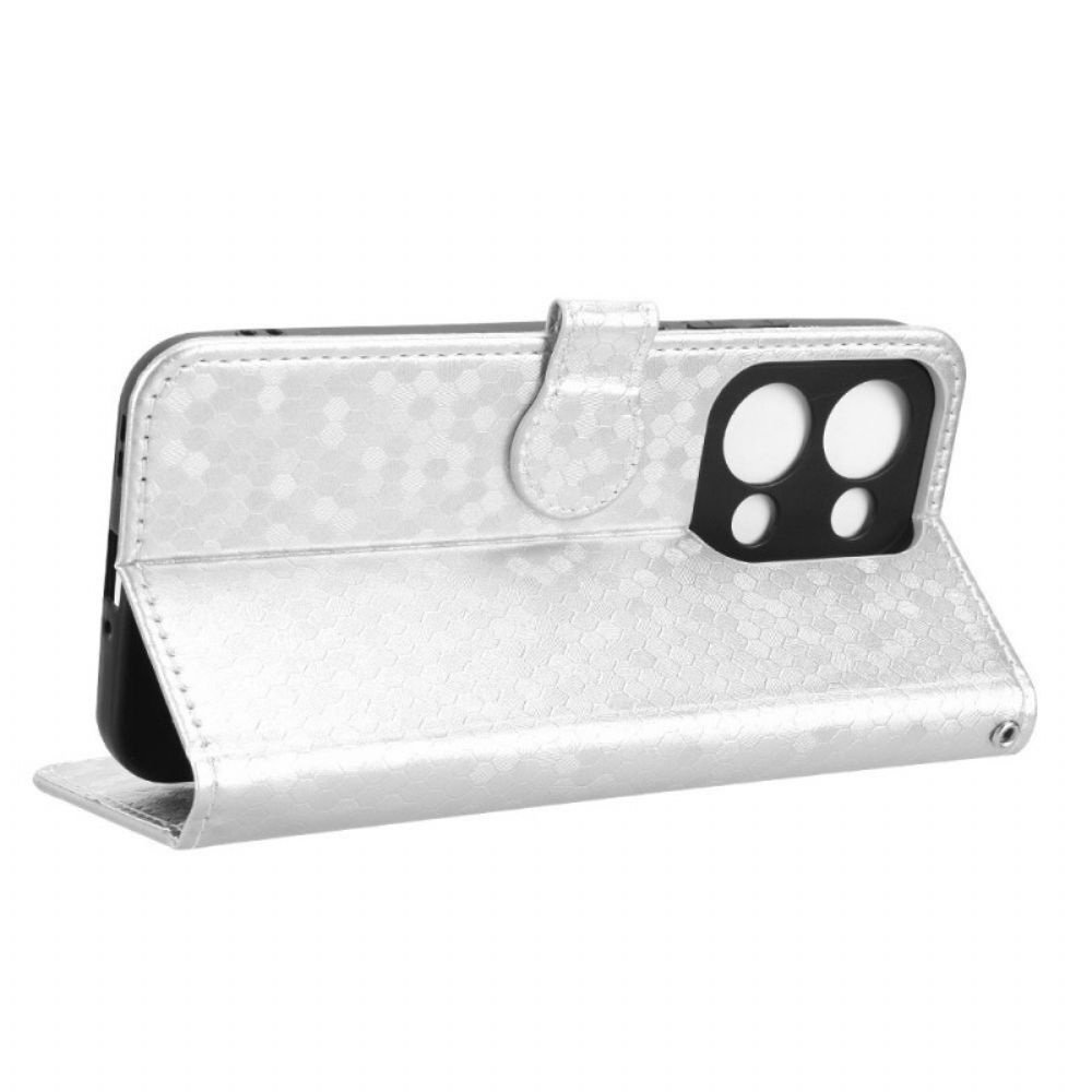 Leren Hoesje Voor Oppo Reno 13 5g Glitterstippen