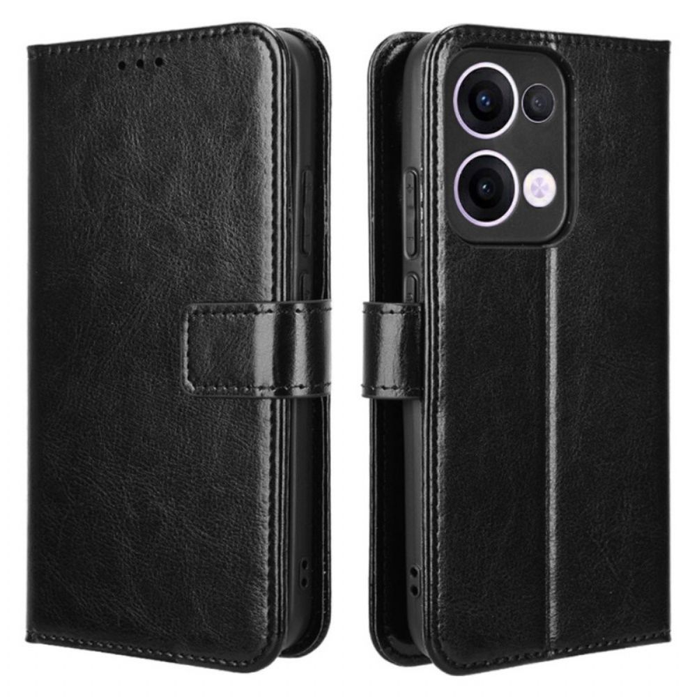 Leren Hoesje Voor Oppo Reno 13 5g Opvallend Imitatieleer