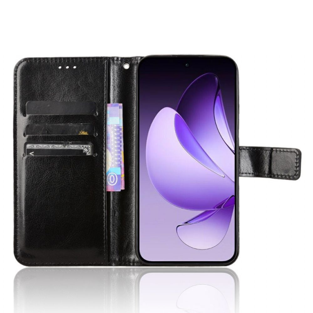 Leren Hoesje Voor Oppo Reno 13 5g Opvallend Imitatieleer