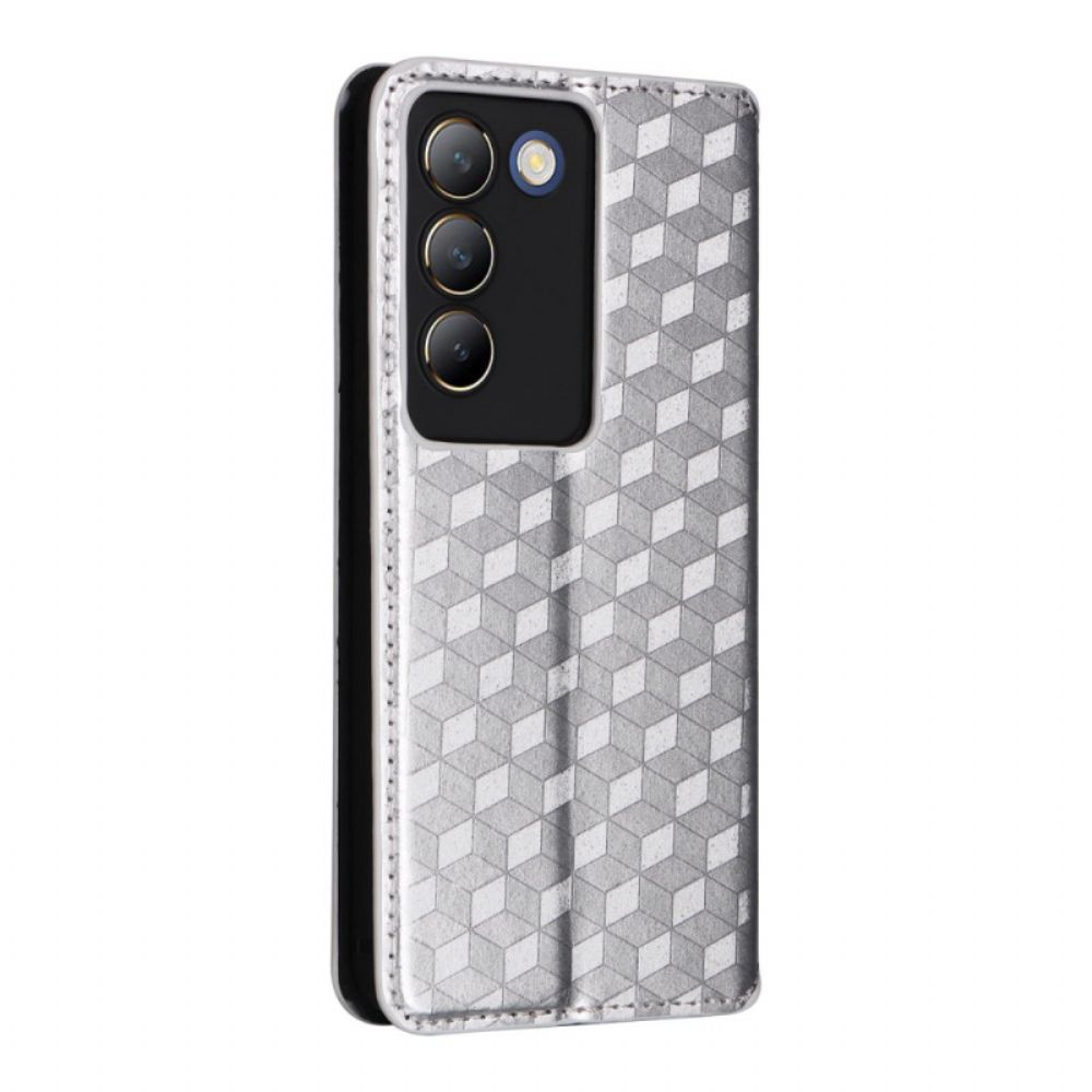 Folio-hoesje Vivo V40 Se 5g Diamanten Bescherming Hoesje