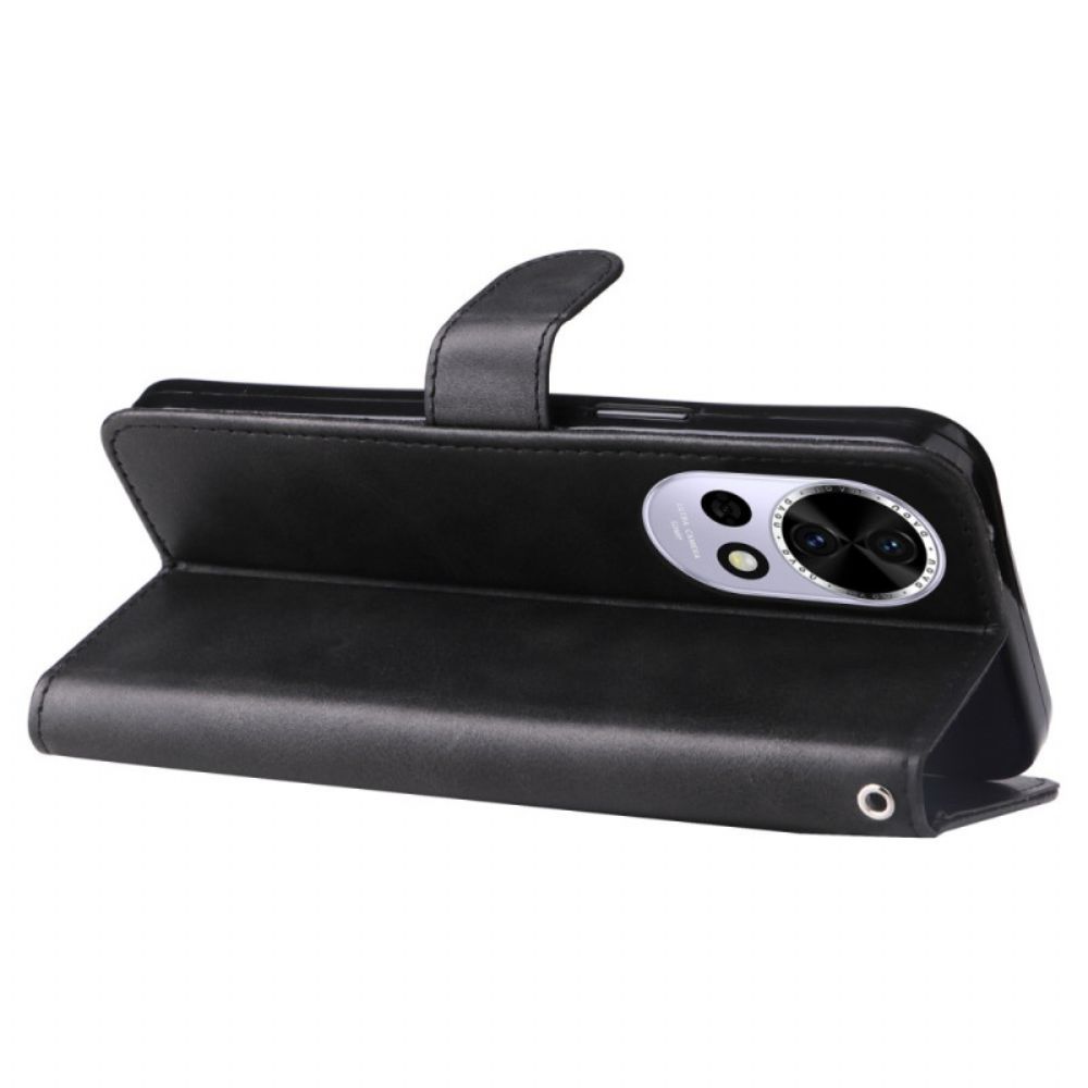 Leren Hoesje Huawei Nova 13 Etui Met Rits Bescherming Hoesje