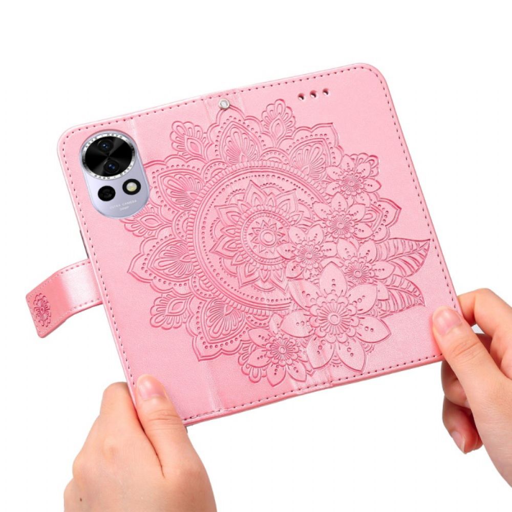 Leren Hoesje Voor Huawei Nova 13 Mandala-print