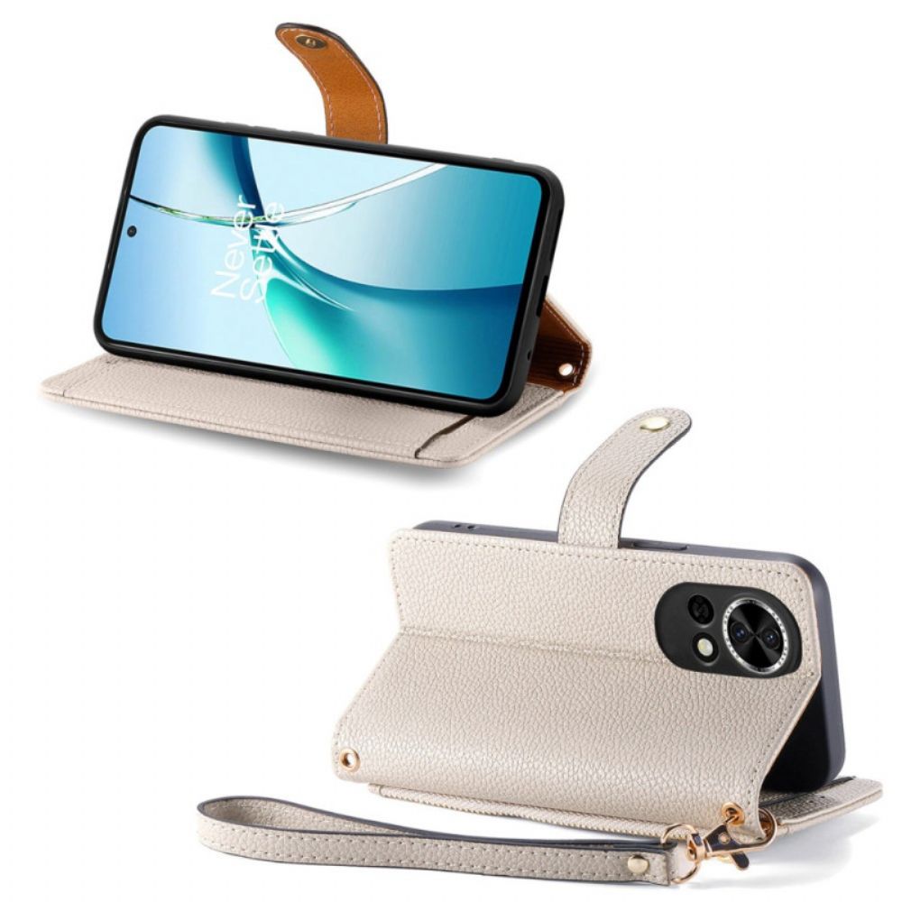 Leren Hoesje Voor Huawei Nova 13 Rfid-portemonnee Met Hart