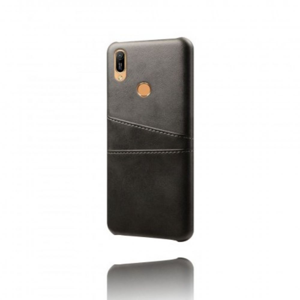 Hoesje voor Huawei Y6 2019 / Honor 8A Kaarthouder Met Leereffect