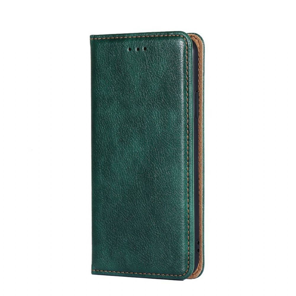 Bescherming Hoesje voor OnePlus Nord CE 5G Folio-hoesje Echt Leer