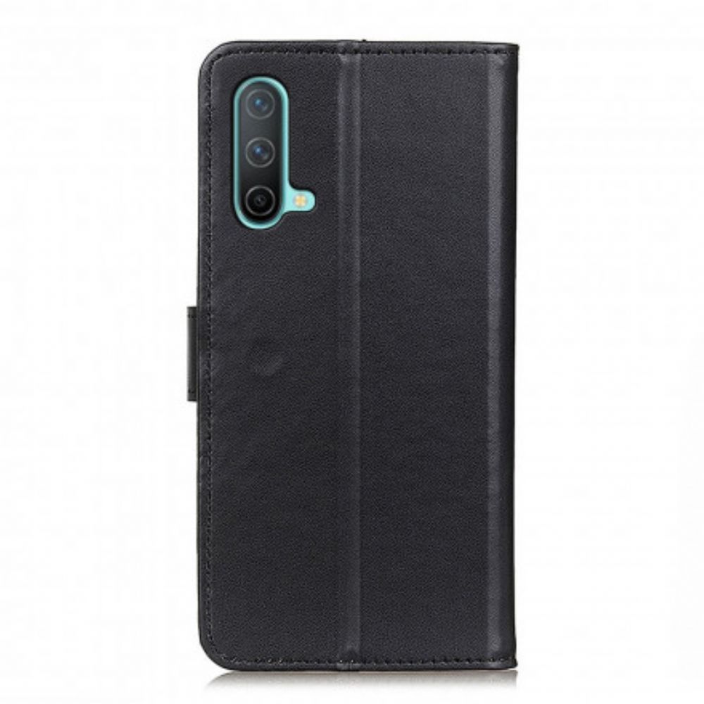 Folio-hoesje voor OnePlus Nord CE 5G Eenvoudig Kunstleer