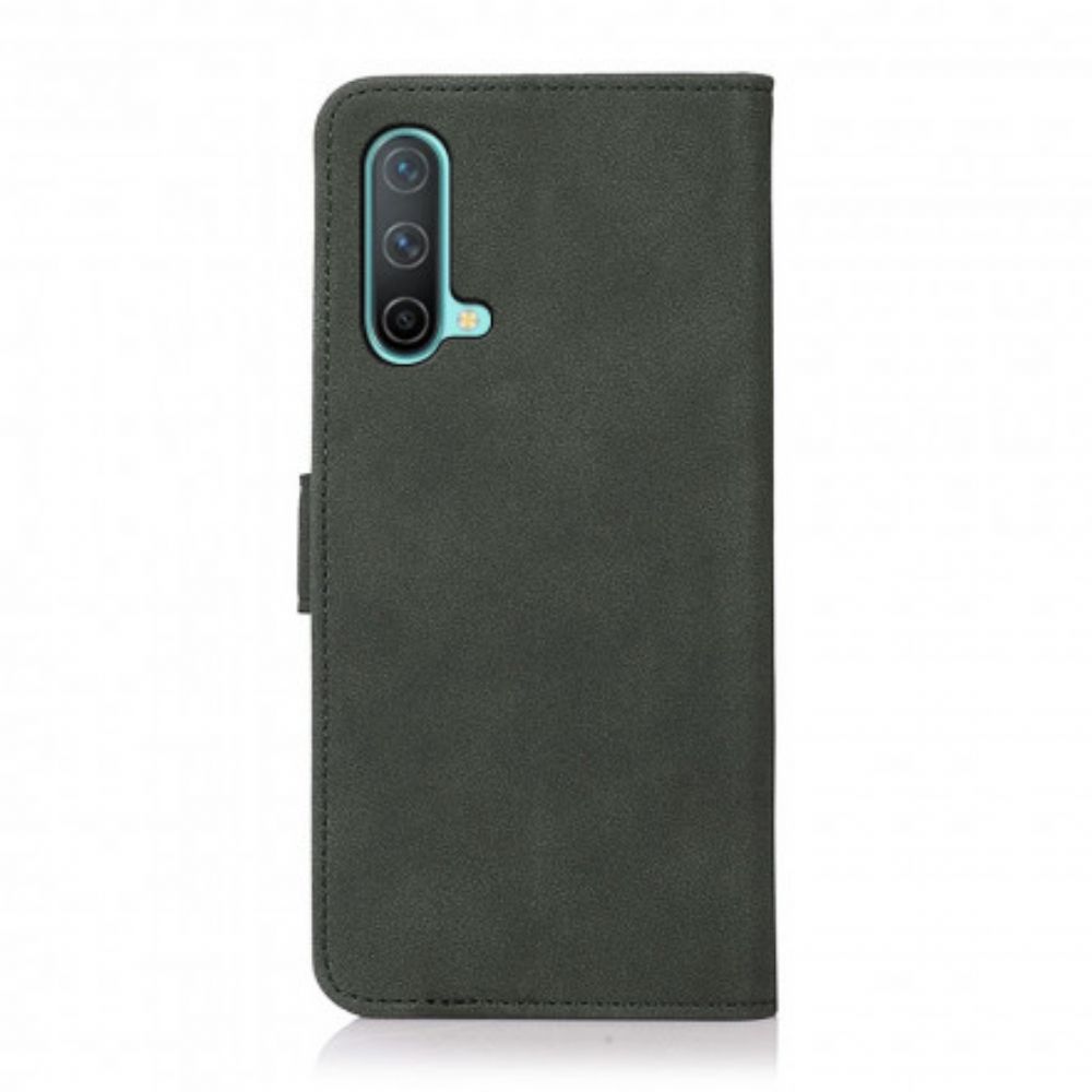 Folio-hoesje voor OnePlus Nord CE 5G Khazneh Mode Leereffect