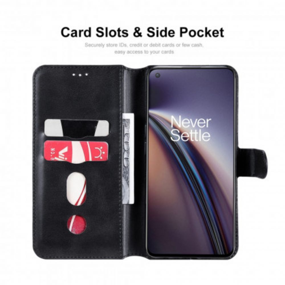 Leren Hoesje voor OnePlus Nord CE 5G Enkay Kunstleer