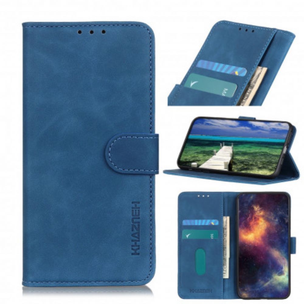 Leren Hoesje voor OnePlus Nord CE 5G Vintage Leereffect Khazneh