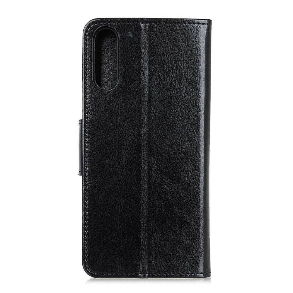 Leren Hoesje voor Sony Xperia 5 II Glanzend Kunstleer