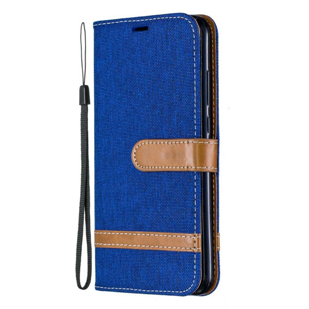 Folio-hoesje voor Huawei P Smart Plus 2019 Met Ketting Band Met Stof En Leereffect