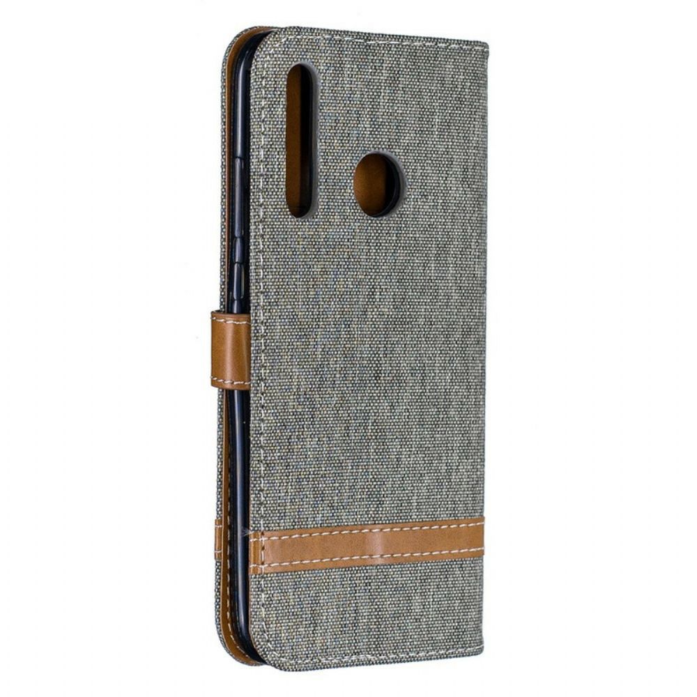 Folio-hoesje voor Huawei P Smart Plus 2019 Met Ketting Band Met Stof En Leereffect