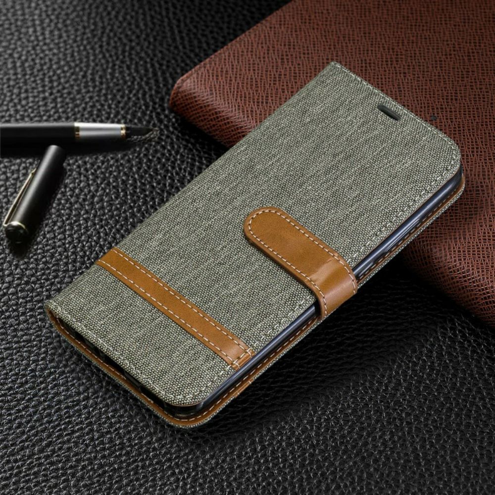 Folio-hoesje voor Huawei P Smart Plus 2019 Met Ketting Band Met Stof En Leereffect