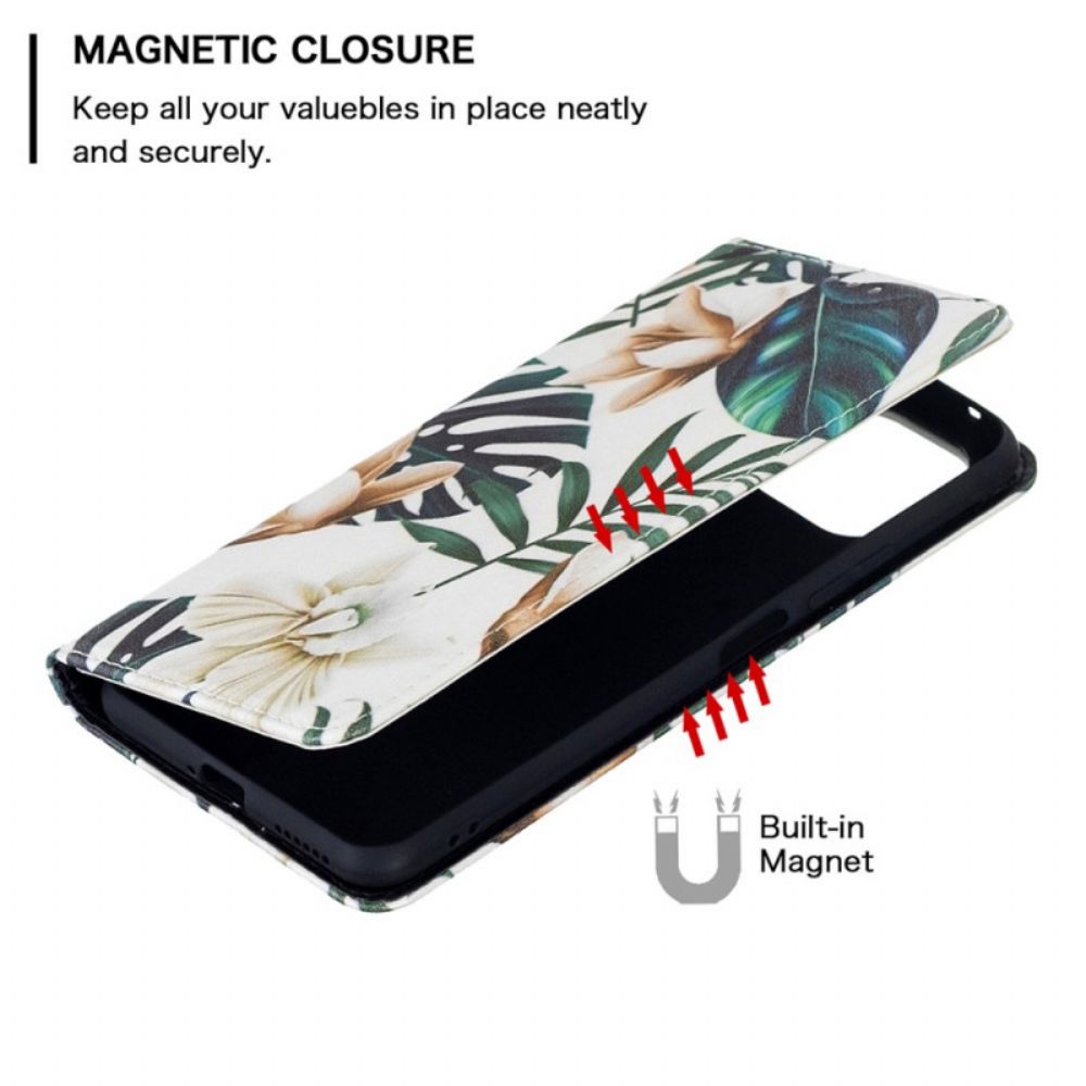 Bescherming Hoesje voor Xiaomi Mi 11 Lite 5G NE / Mi 11 Lite 4G / 5G Folio-hoesje Bladeren