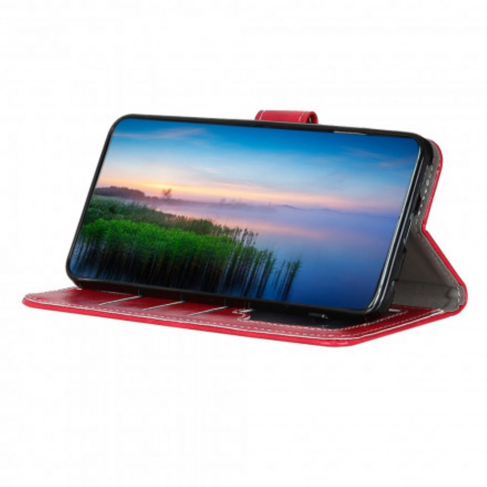 Flip Case voor Xiaomi Mi 11 Lite 5G NE / Mi 11 Lite 4G / 5G Glanzende En Zichtbare Naden