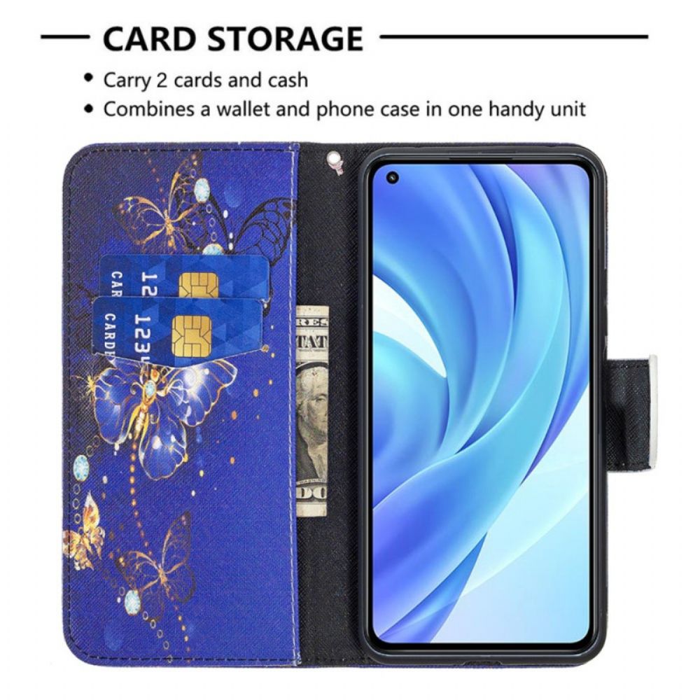 Flip Case voor Xiaomi Mi 11 Lite 5G NE / Mi 11 Lite 4G / 5G Prachtige Vlinders