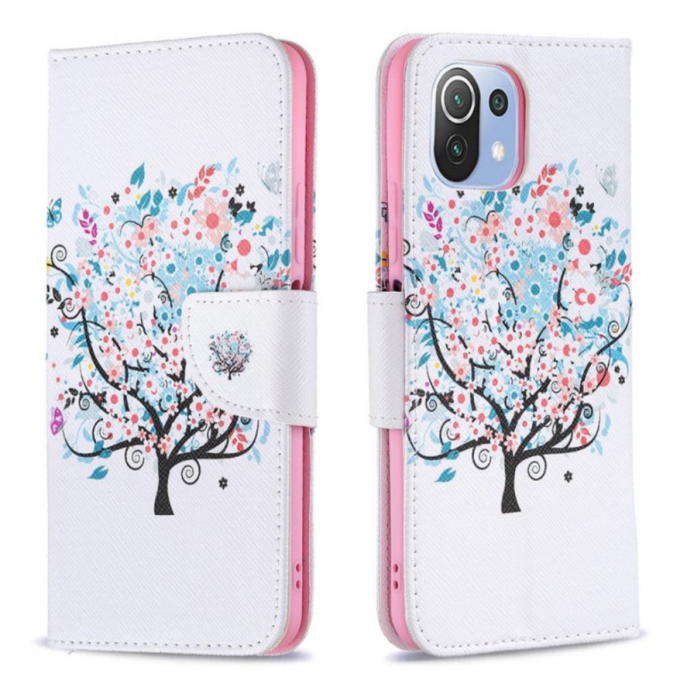 Folio-hoesje voor Xiaomi Mi 11 Lite 5G NE / Mi 11 Lite 4G / 5G Bloemrijke Boom