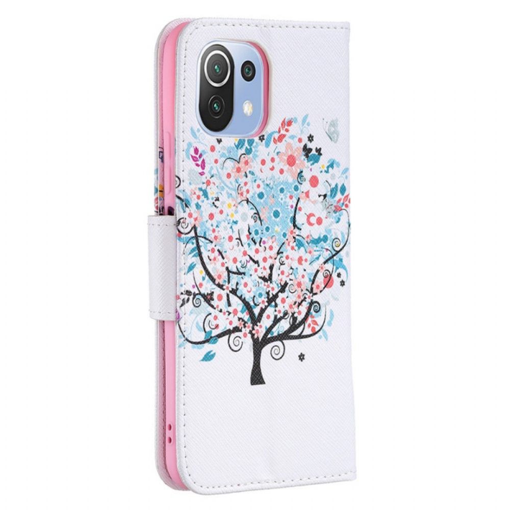 Folio-hoesje voor Xiaomi Mi 11 Lite 5G NE / Mi 11 Lite 4G / 5G Bloemrijke Boom