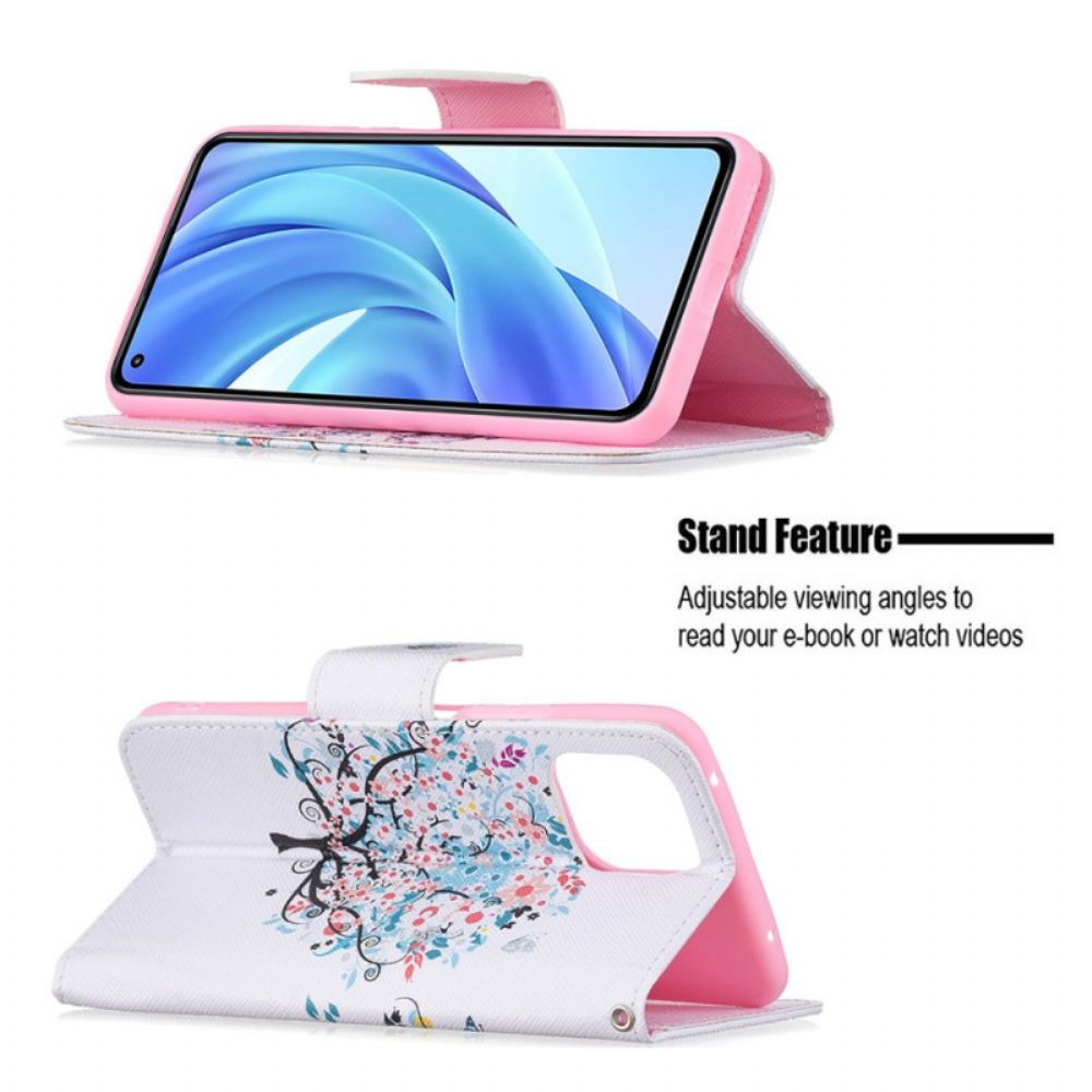 Folio-hoesje voor Xiaomi Mi 11 Lite 5G NE / Mi 11 Lite 4G / 5G Bloemrijke Boom