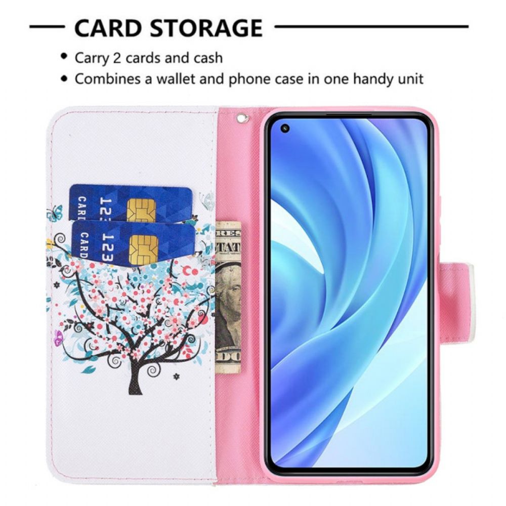 Folio-hoesje voor Xiaomi Mi 11 Lite 5G NE / Mi 11 Lite 4G / 5G Bloemrijke Boom