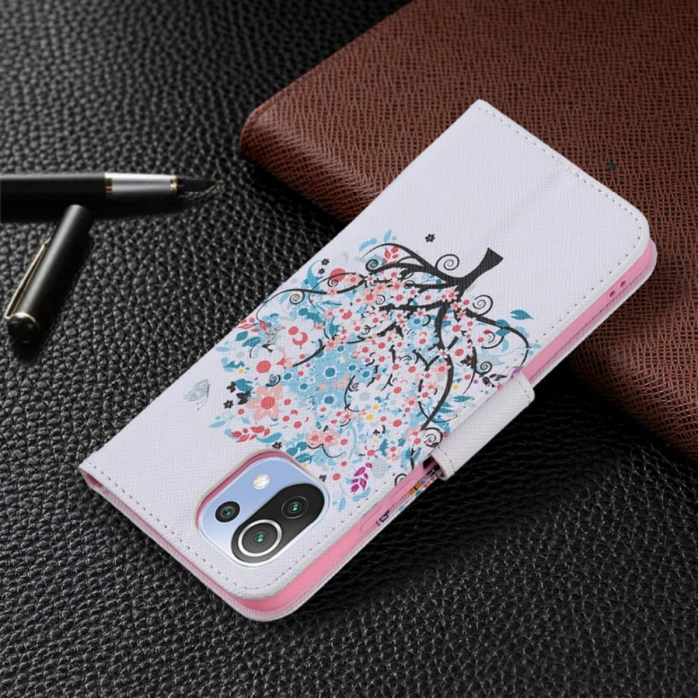 Folio-hoesje voor Xiaomi Mi 11 Lite 5G NE / Mi 11 Lite 4G / 5G Bloemrijke Boom