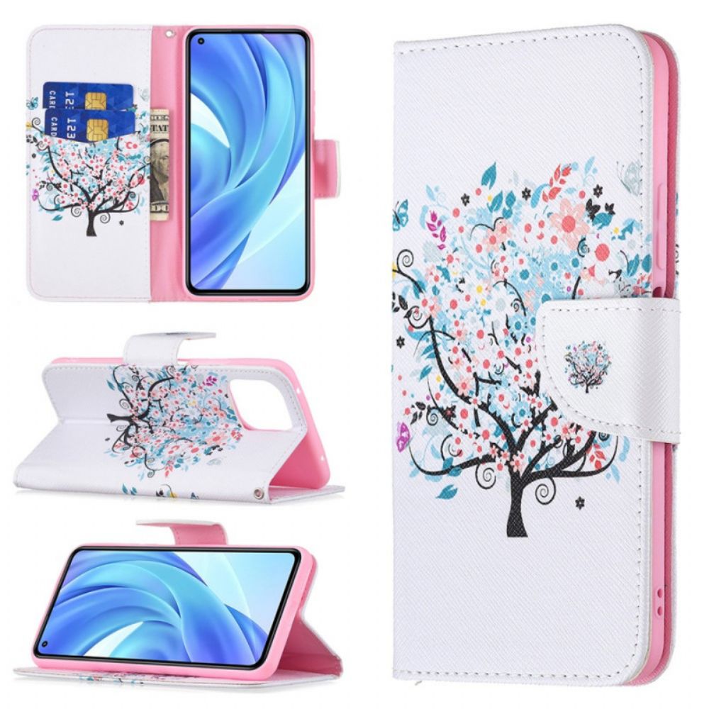 Folio-hoesje voor Xiaomi Mi 11 Lite 5G NE / Mi 11 Lite 4G / 5G Bloemrijke Boom
