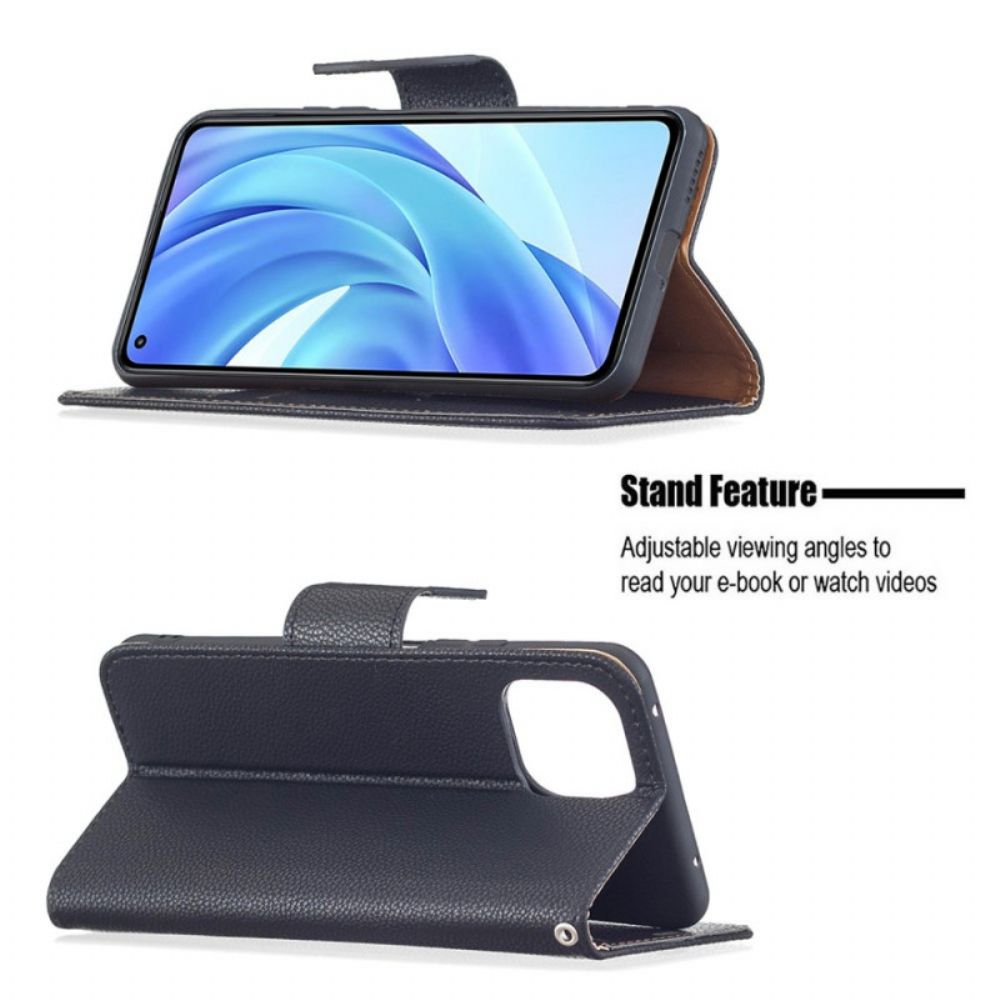 Folio-hoesje voor Xiaomi Mi 11 Lite 5G NE / Mi 11 Lite 4G / 5G Flip Case Litchi Flap Schuin