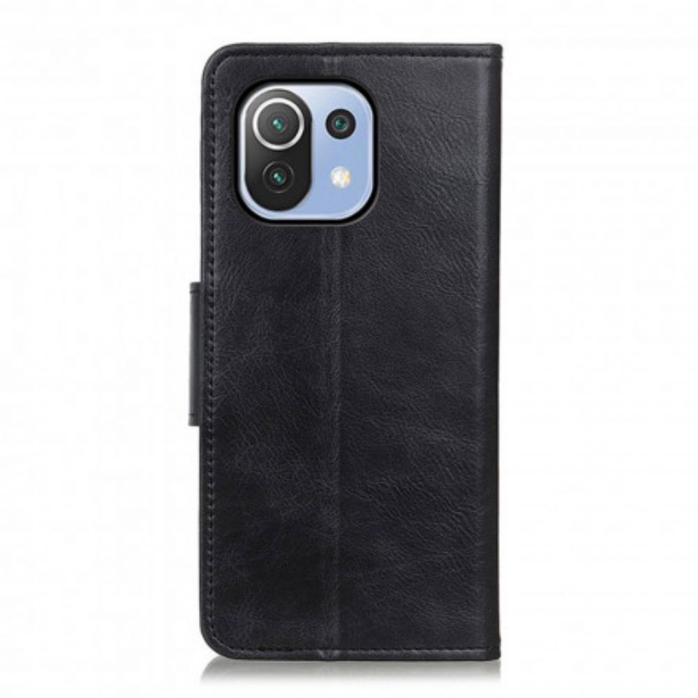 Folio-hoesje voor Xiaomi Mi 11 Lite 5G NE / Mi 11 Lite 4G / 5G Ledereffect