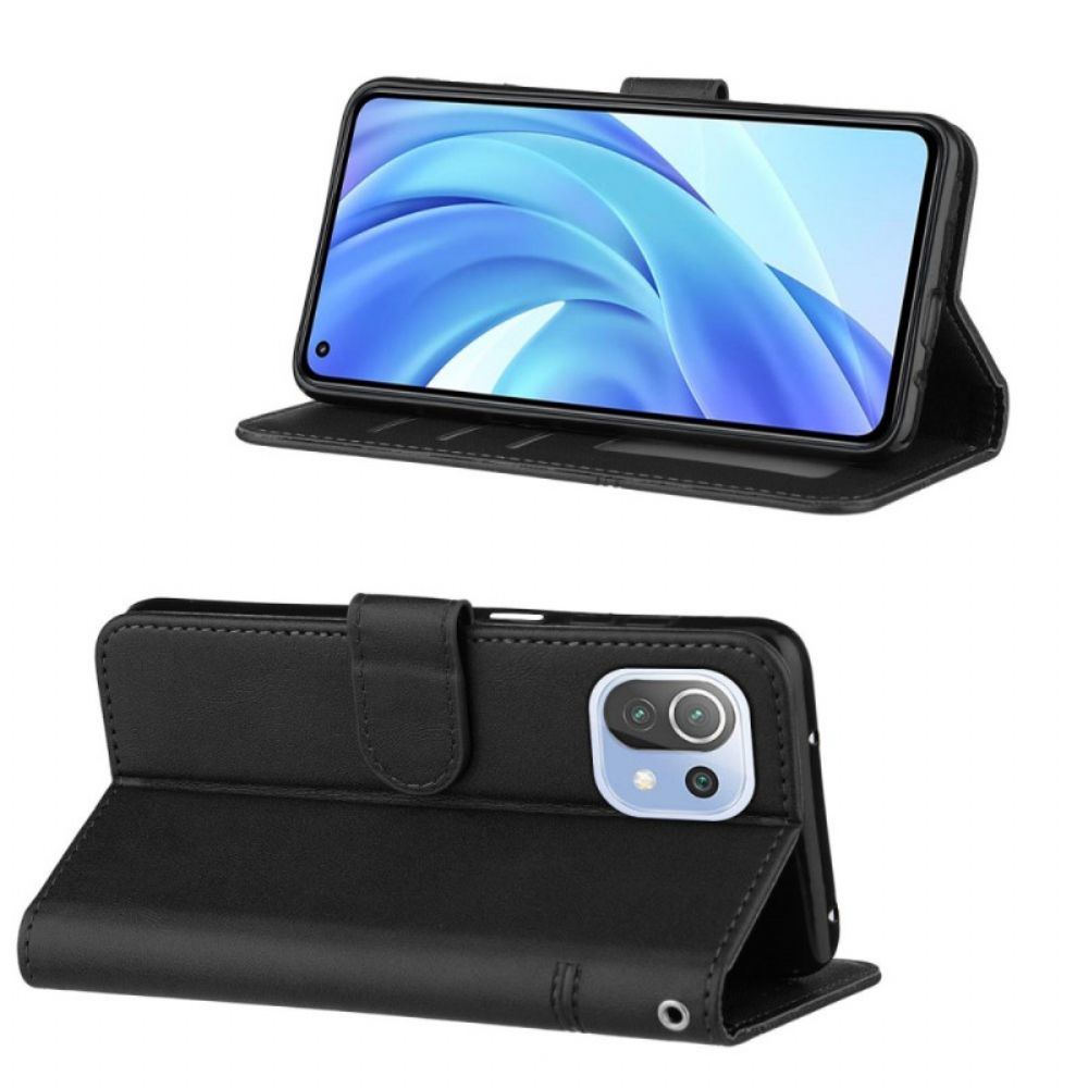 Folio-hoesje voor Xiaomi Mi 11 Lite 5G NE / Mi 11 Lite 4G / 5G Met Ketting Geo Naar Lanyard