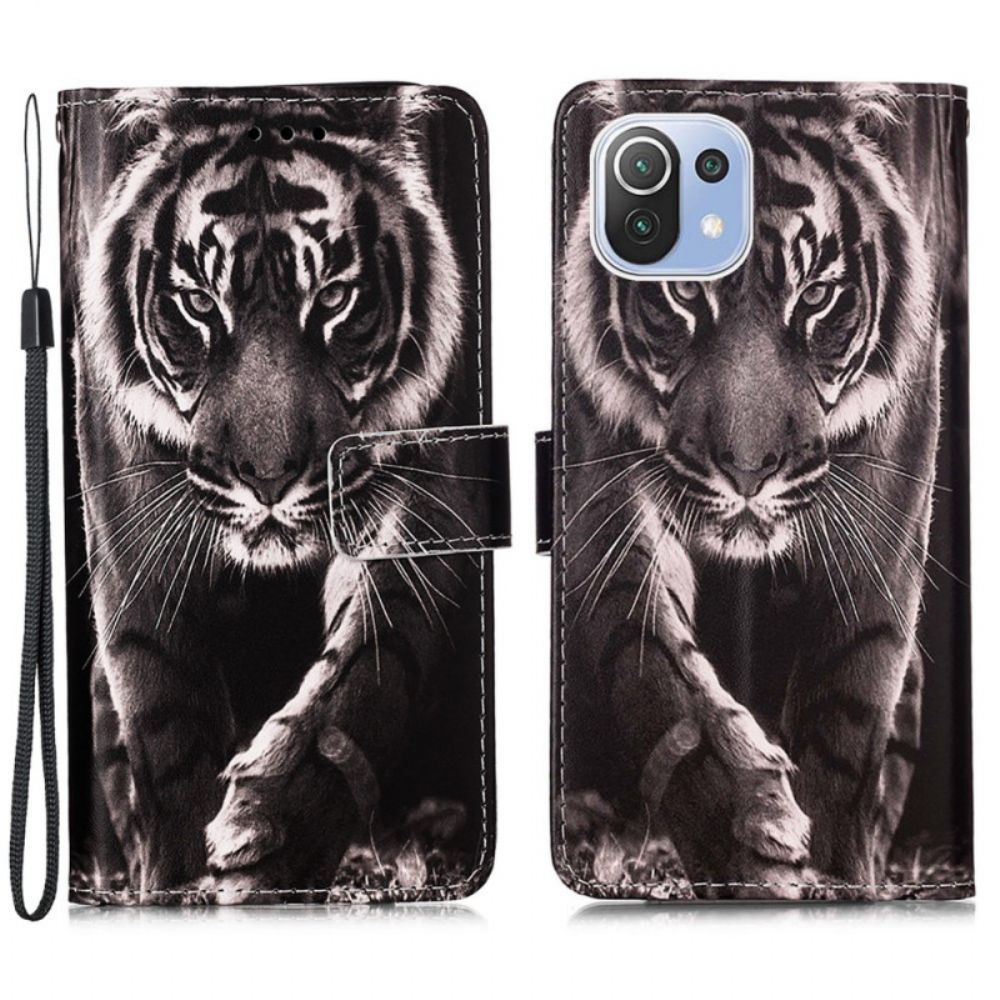 Folio-hoesje voor Xiaomi Mi 11 Lite 5G NE / Mi 11 Lite 4G / 5G Nachttijger